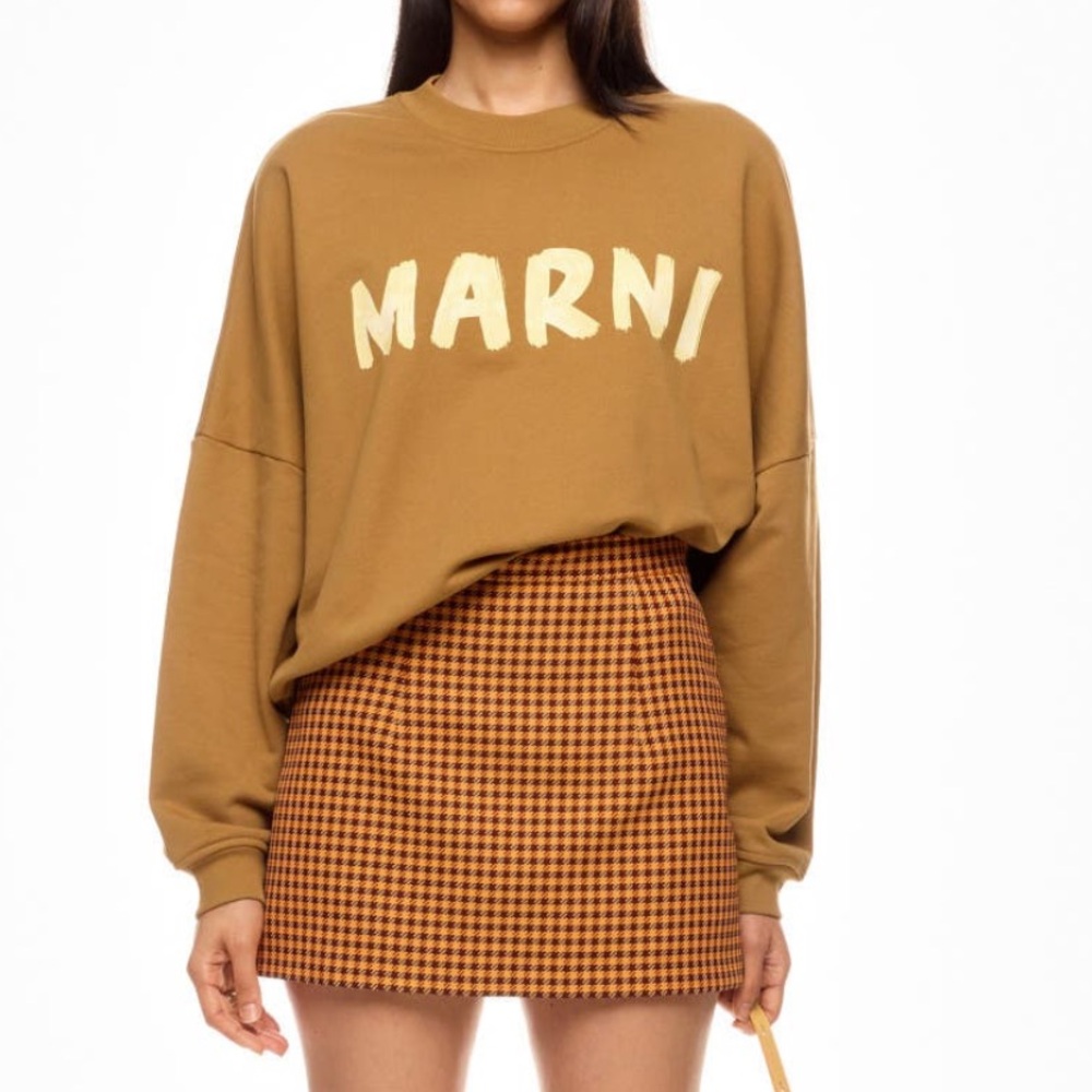 Marni Brown Logo Sweatshirt